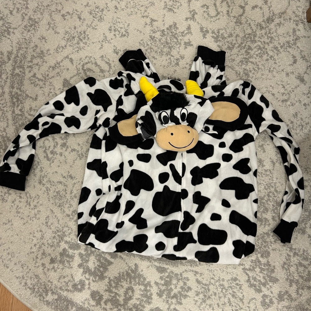 Cow Print Hooded Onesie with Horns * TWO for the price of ONE*